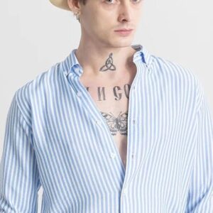 Casual Printed Striped Latest Shirt for Men